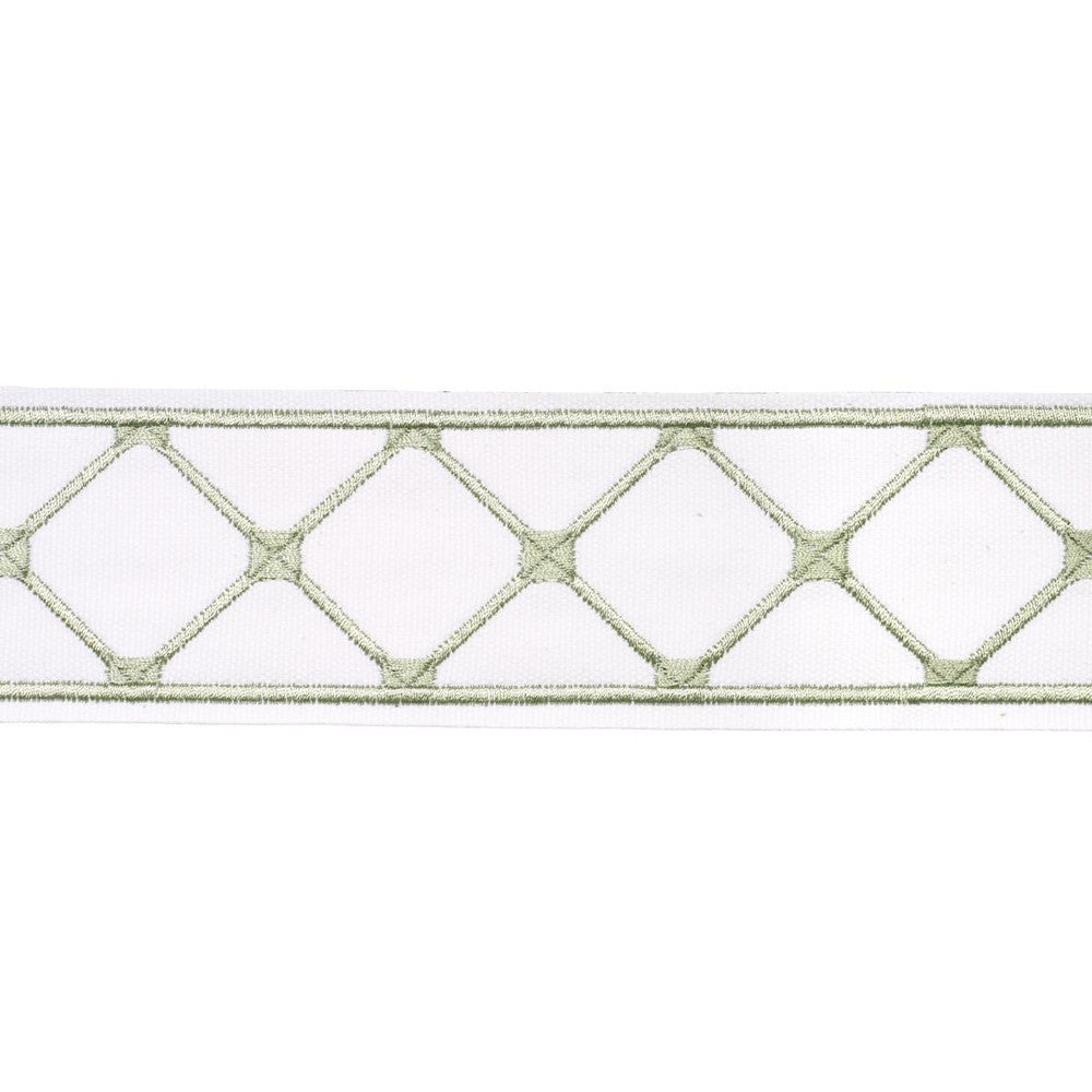 Parisian Bamboo Celadon 84601 by Schumacher Designer Trim Paloma Contreras Trims 2.5" - Swanky Fabrics -