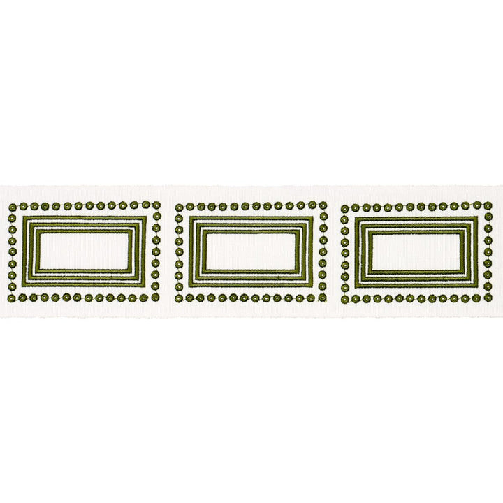 Porte Parisien Green 84611 by Schumacher Designer Trim Paloma Contreras Trims 3.0" - Swanky Fabrics -