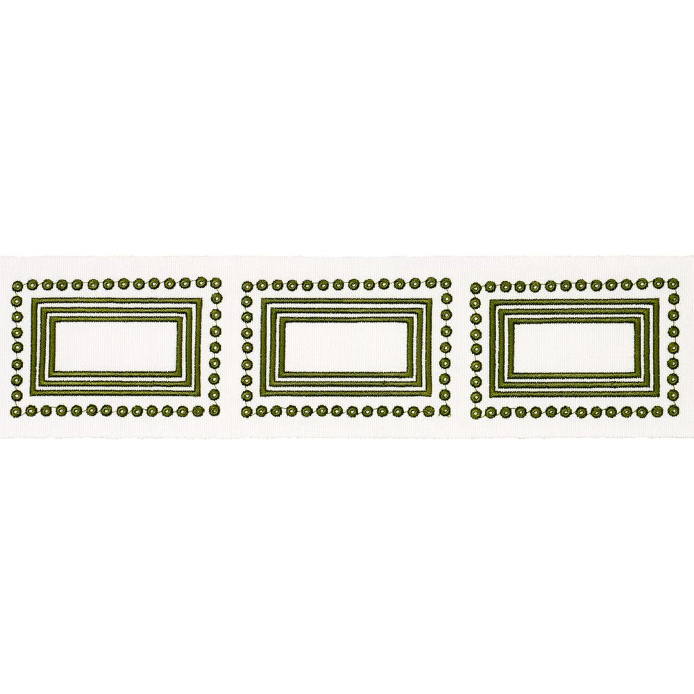 Porte Parisien Green 84611 by Schumacher Trim Paloma Contreras Trims 3.0" - Fabric Carolina -