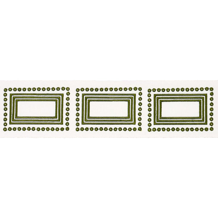 Porte Parisien Green 84611 by Schumacher Trim Paloma Contreras Trims 3.0" - Fabric Carolina -