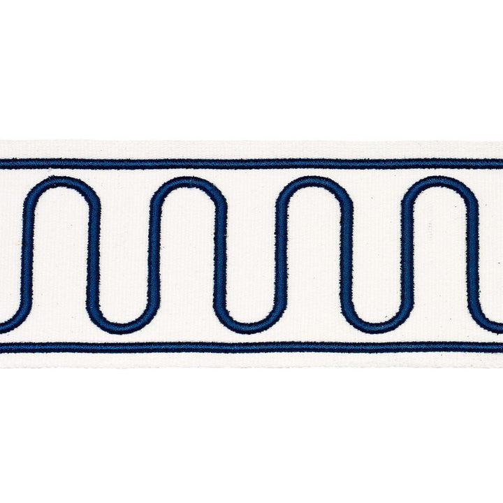 Royere Scroll Marine 84620 by Schumacher Trim Paloma Contreras Trims 3.0" - Fabric Carolina -