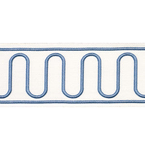 Royere Scroll Porcelain 84621 by Schumacher Trim