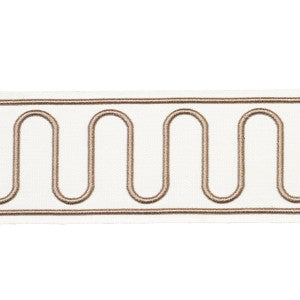 Royere Scroll Ivory 84623 by Schumacher Trim