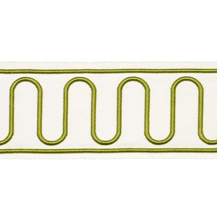 Royere Scroll Green 84622 by Schumacher Trim Paloma Contreras Trims 3.0" - Fabric Carolina -