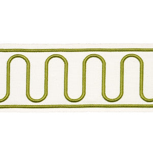 Royere Scroll Green 84622 by Schumacher Trim