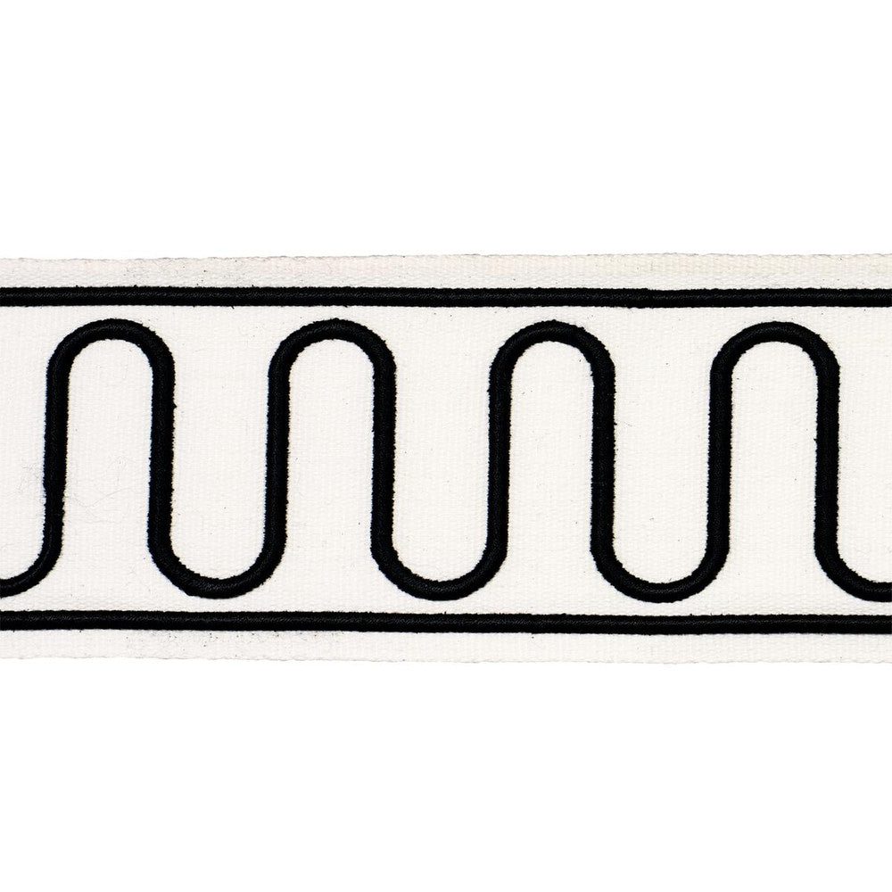 Royere Scroll Black 84624 by Schumacher Trim Paloma Contreras Trims 3.0" - Fabric Carolina -