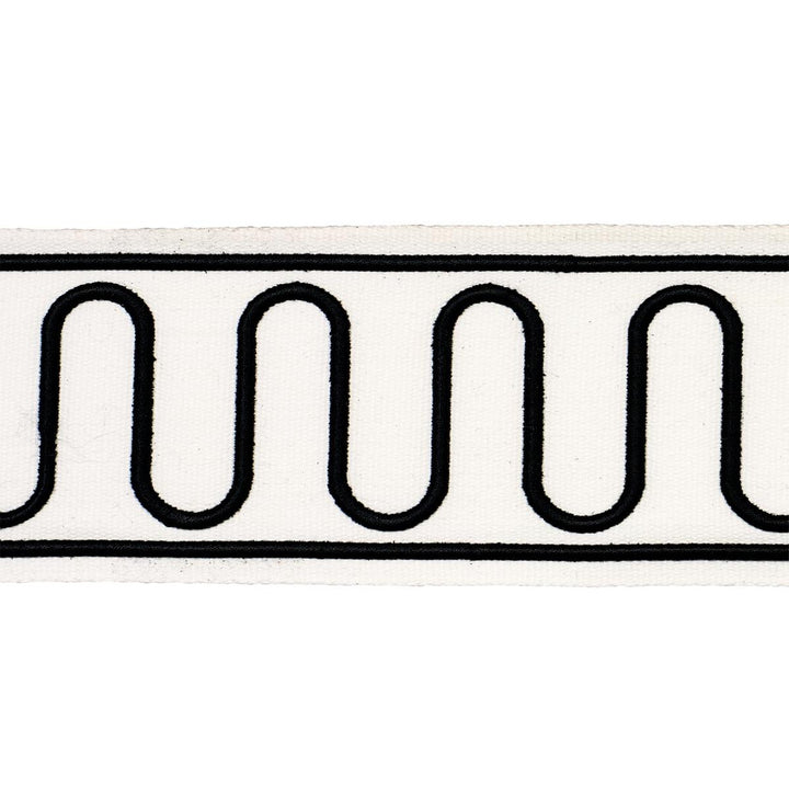 Royere Scroll Black 84624 by Schumacher Trim Paloma Contreras Trims 3.0" - Fabric Carolina -