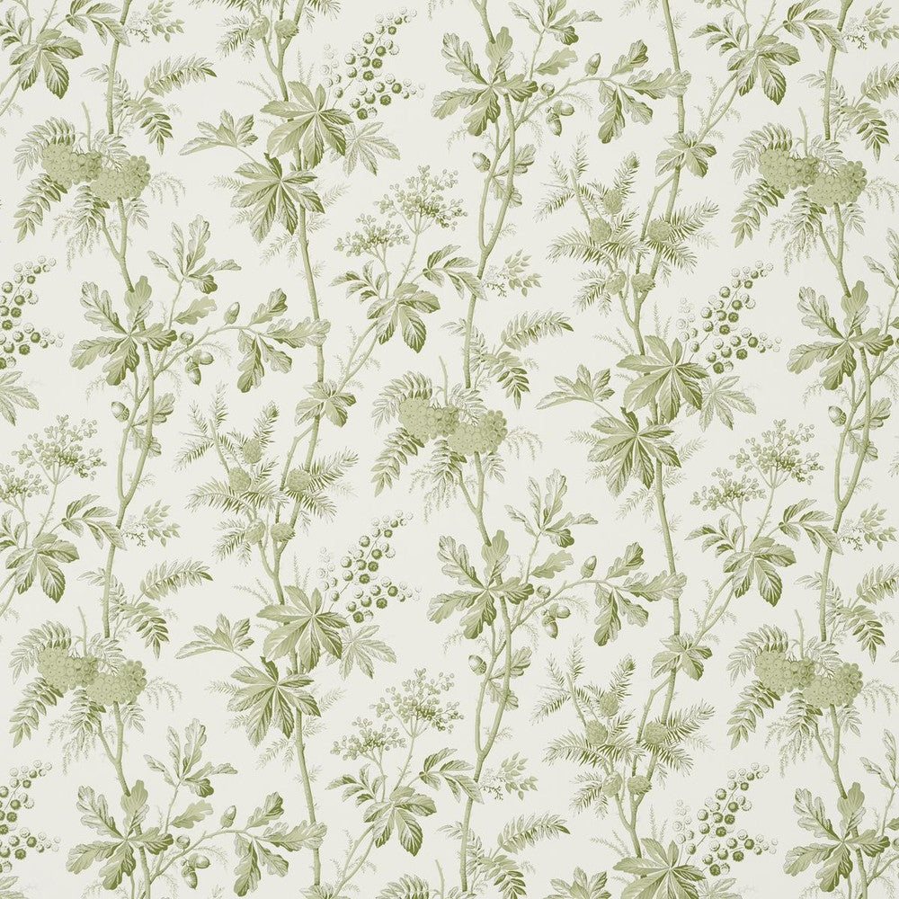 Brantwood Vine Leaf 5016350 by Schumacher Designer Wallpaper A Country Life 18.0" - Swanky Fabrics -