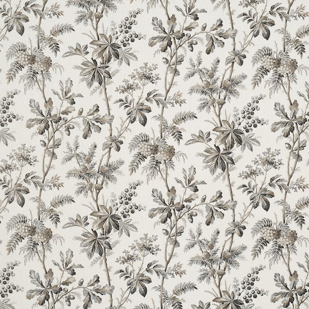 Brantwood Vine Graphite 174115 by Schumacher Fabric A Country Life 18.0" - Fabric Carolina -