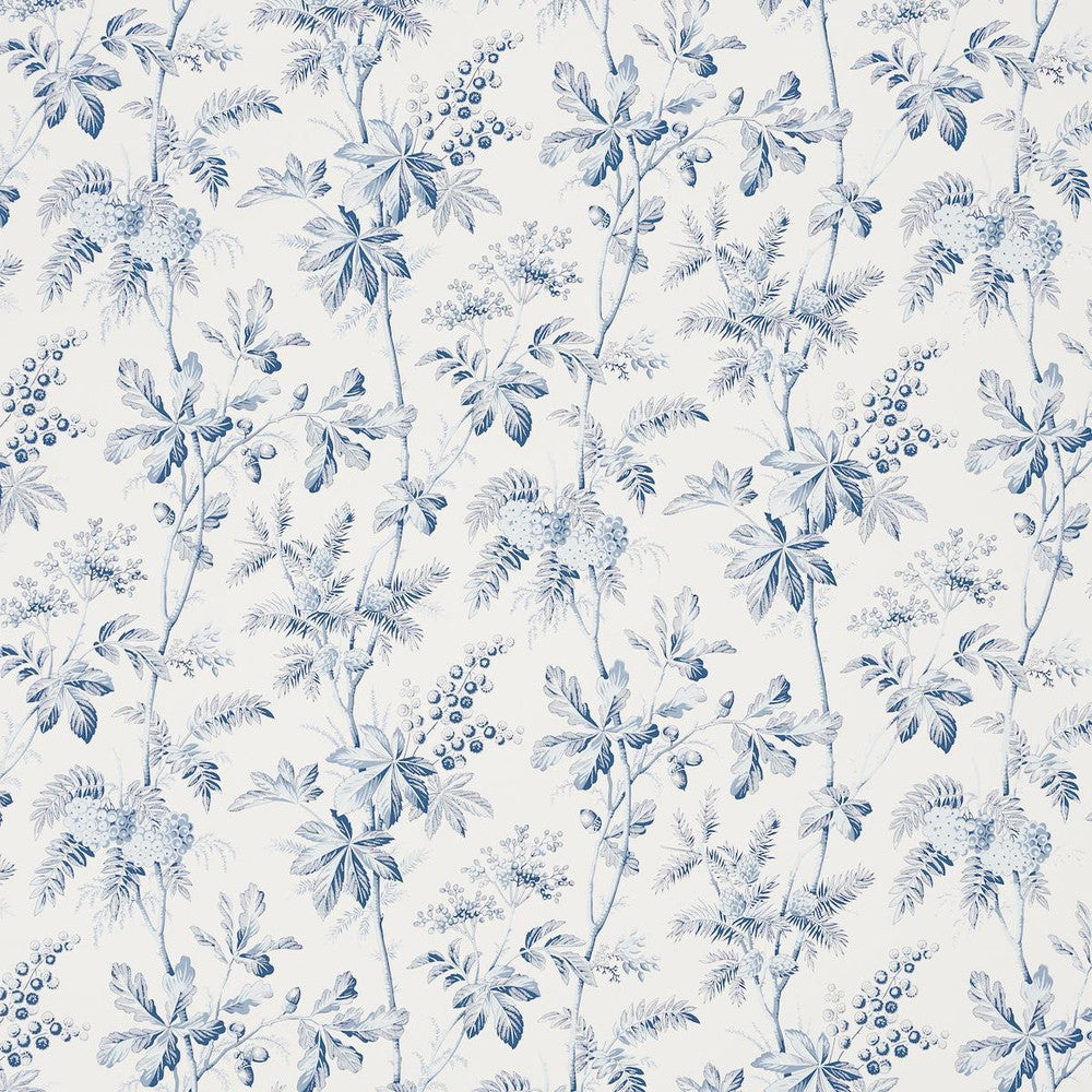 Brantwood Vine Porcelain 5016351 by Schumacher Designer Wallpaper A Country Life 18.0" - Swanky Fabrics -