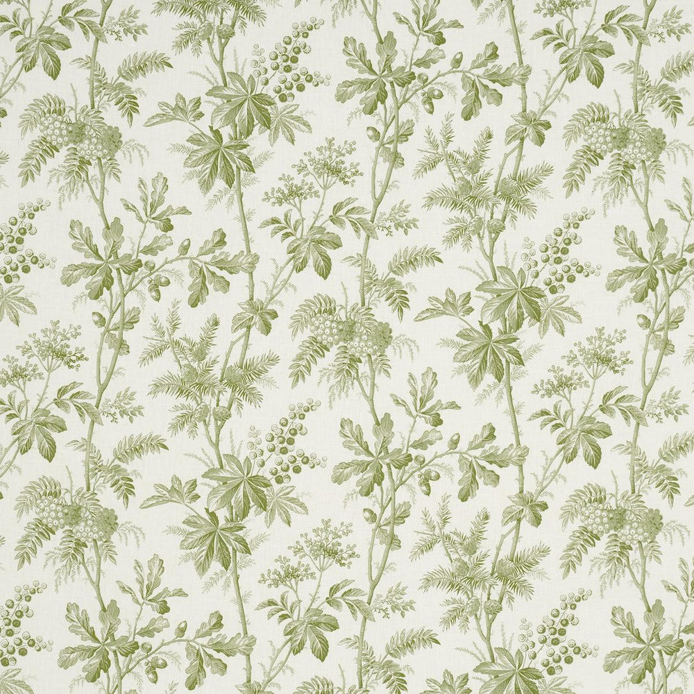 Brantwood Vine Leaf 174114 by Schumacher Fabric A Country Life 18.0" - Fabric Carolina -