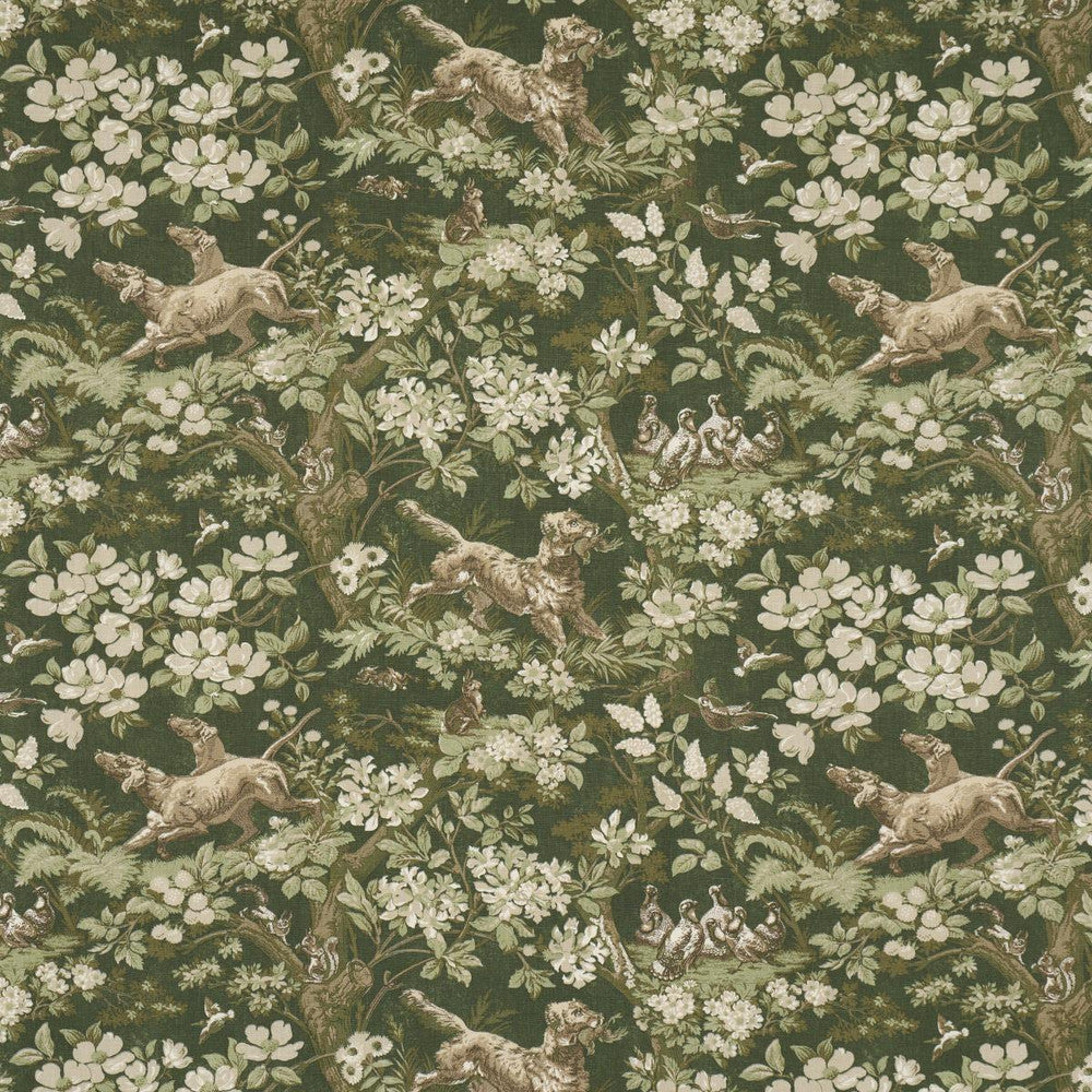 Hound Meadow Forest 182261 by Schumacher Designer Fabric A Country Life 27.0" - Swanky Fabrics -