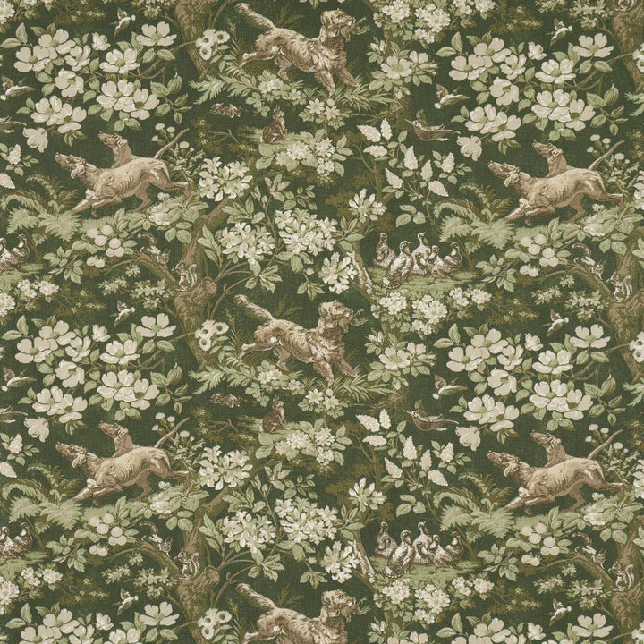 Hound Meadow Forest 182261 by Schumacher Designer Fabric A Country Life 27.0" - Swanky Fabrics -