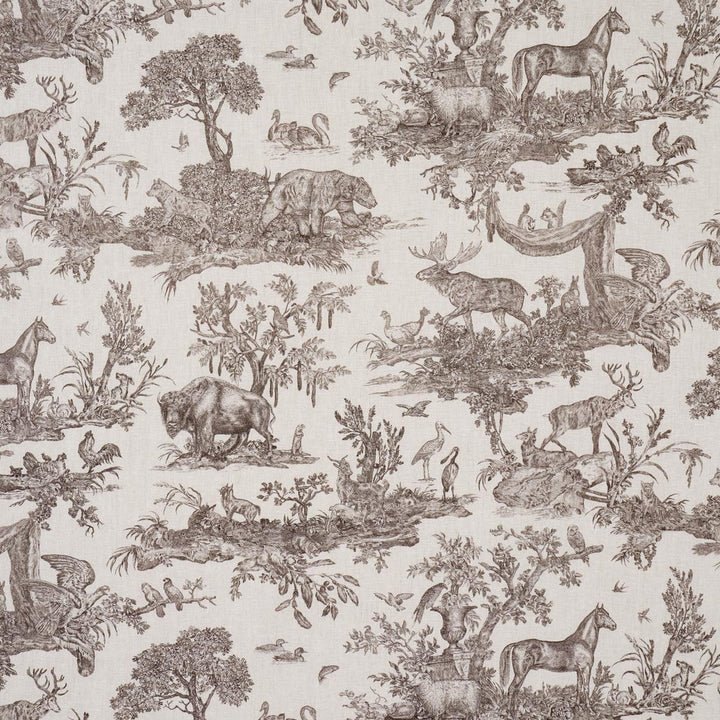 Western Toile Sepia 182271 by Schumacher Fabric A Country Life 38.0" - Fabric Carolina -