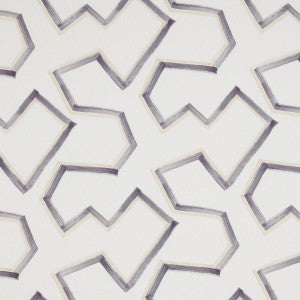 Enzo Print Graphite 181632 by Schumacher Fabric