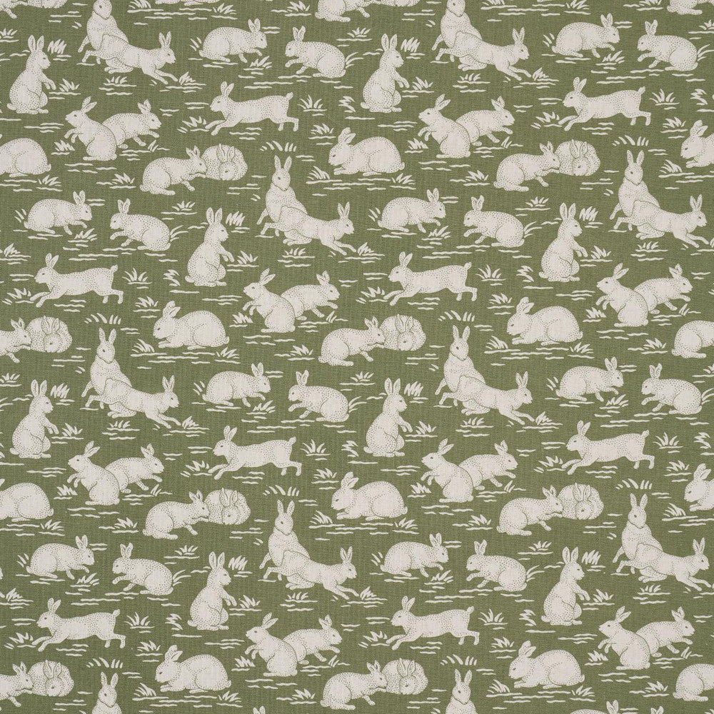 Cottontails Moss 182240 by Schumacher Fabric A Country Life 6.75" - Fabric Carolina -