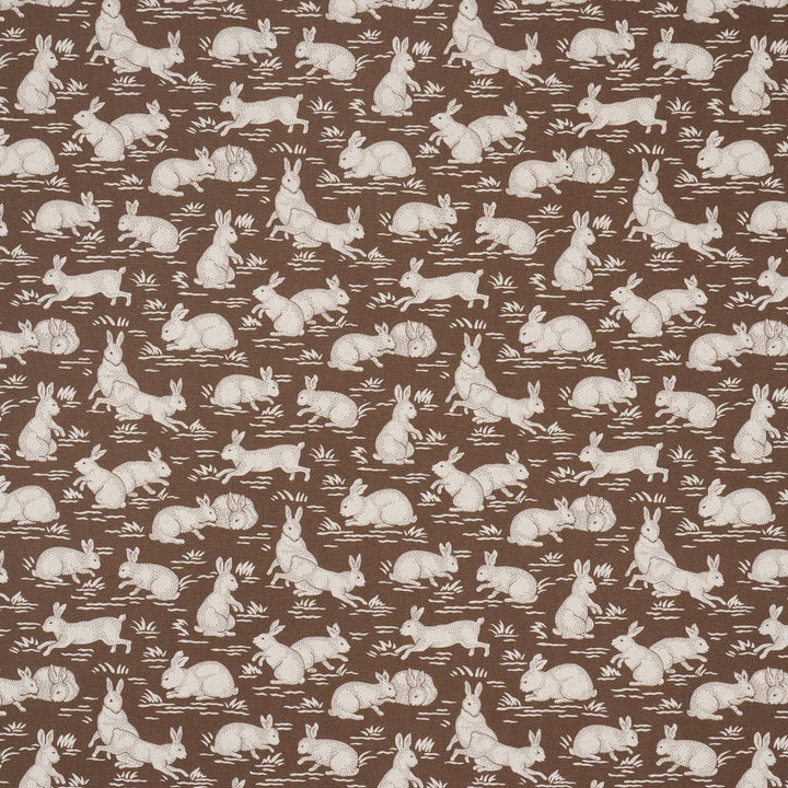Cottontails Chestnut 182241 by Schumacher Fabric A Country Life 6.75" - Fabric Carolina -