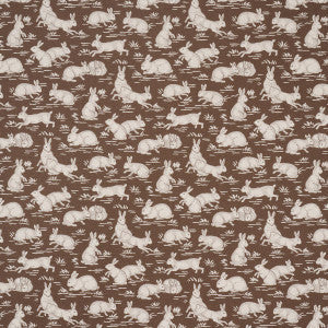 Cottontails Chestnut 182241 by Schumacher Fabric