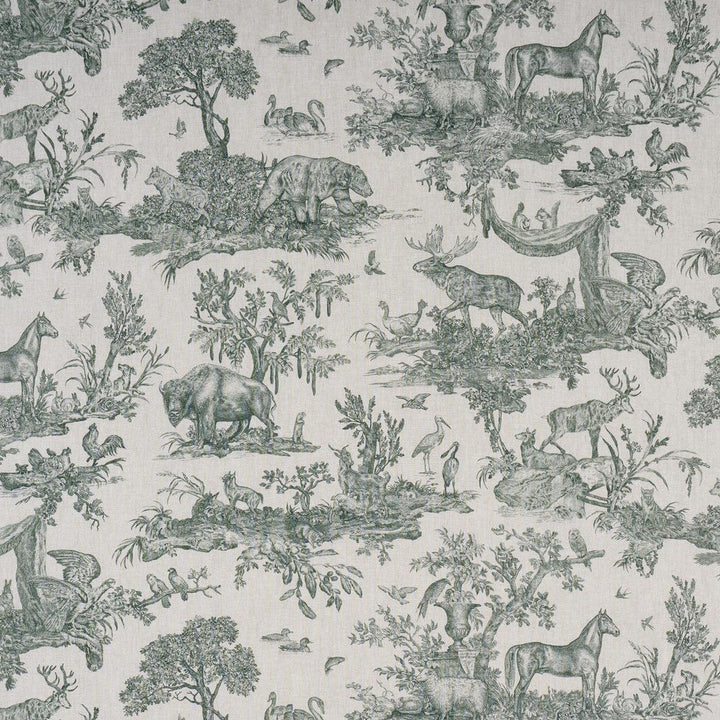 Western Toile Forest 182272 by Schumacher Designer Fabric A Country Life 38.0" - Swanky Fabrics -