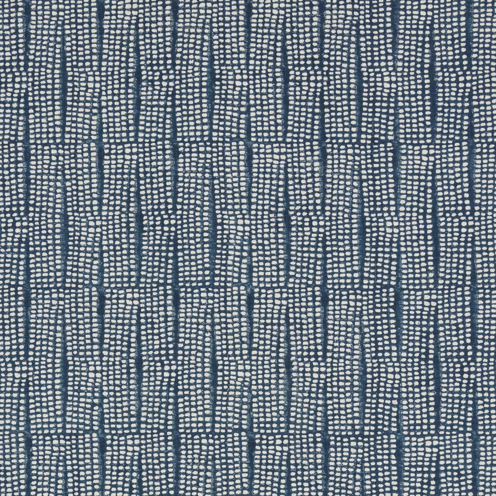 Noland Block Print Indigo 182290 by Schumacher Fabric Mesa 3.5" - Fabric Carolina -
