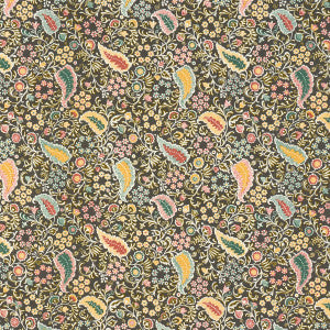 Peggy Paisley Graphite 182430 by Schumacher Fabric