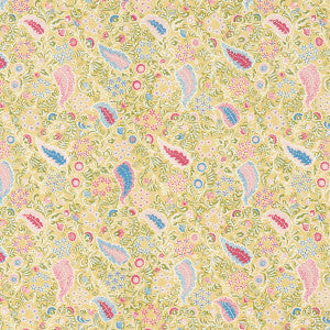 Peggy Paisley Lemonade 182431 by Schumacher Fabric