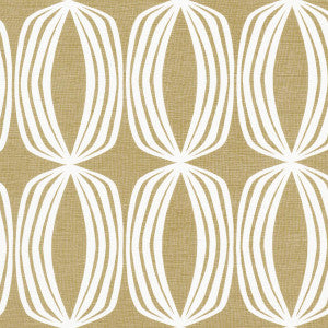 Fontana Hand Print Ochre 182321 by Schumacher Fabric