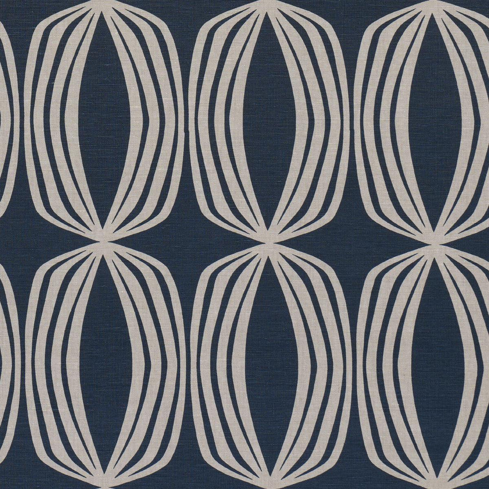 Fontana Hand Print Indigo 182322 by Schumacher Fabric Mesa 9.0" - Fabric Carolina -
