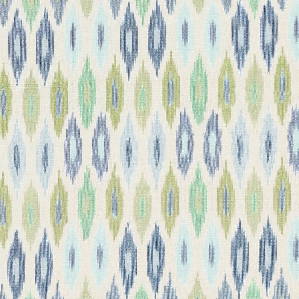 Sunara Ikat Peacock 3471002 by Schumacher Fabric Ashbury 6.75" - Fabric Carolina -