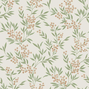 Forest Berries Leaf And Stone 4714 by Schumacher Wallpaper
