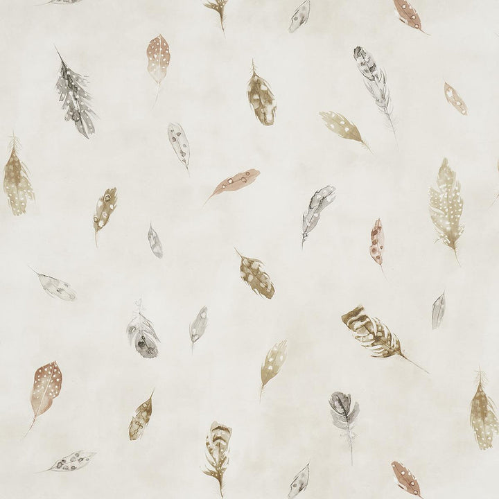 Woodland Feathers Autumn 5016061 by Schumacher Wallpaper A Country Life 27.0" - Fabric Carolina -