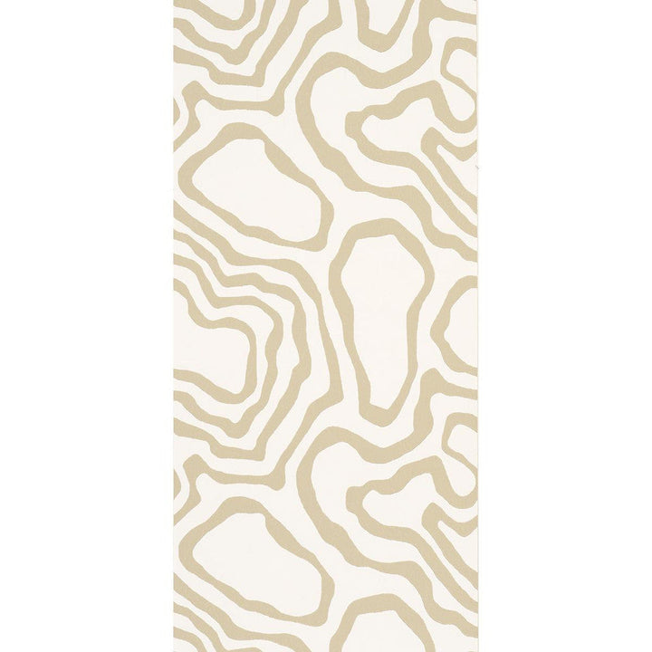 Defeo Sand 5016100 by Schumacher Designer Wallpaper Mesa 20.5" - Swanky Fabrics -