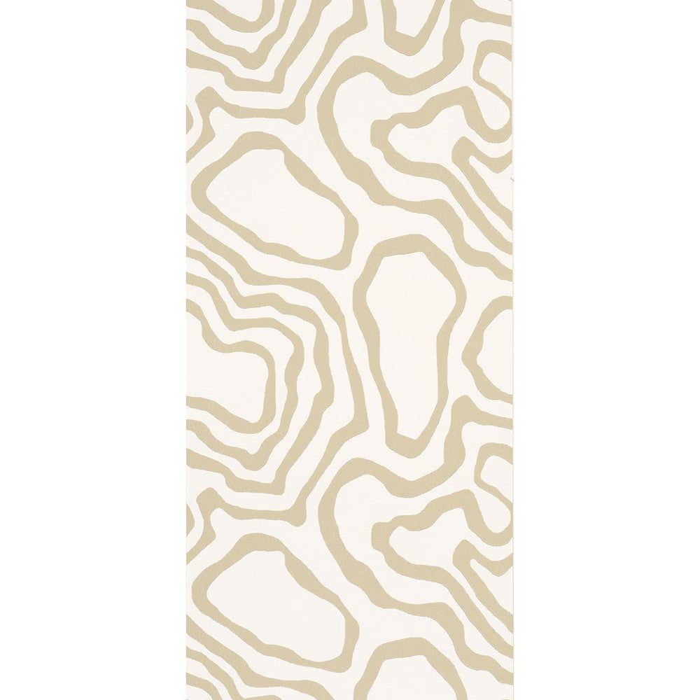 Defeo Sand 5016100 by Schumacher Wallpaper Mesa 20.5" - Fabric Carolina -