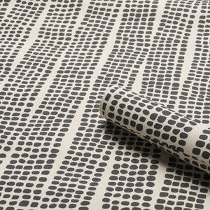 Noland Vinyl Carbon 5016110 by Schumacher Wallpaper