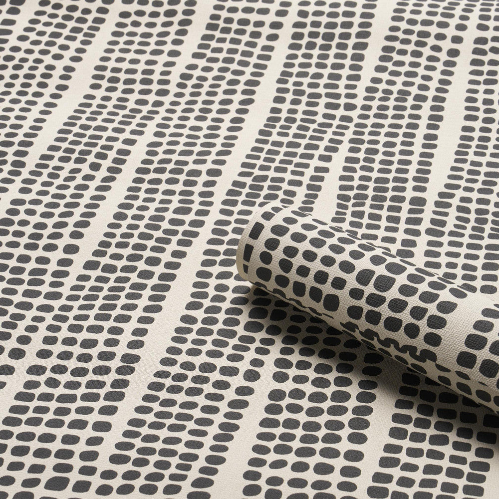 Noland Vinyl Carbon 5016110 by Schumacher Wallpaper Mesa 27.0" - Fabric Carolina -