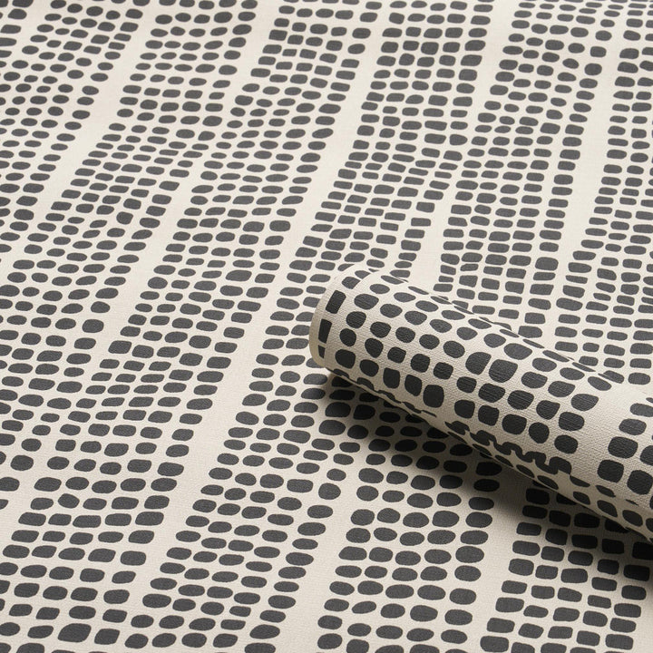 Noland Vinyl Carbon 5016110 by Schumacher Wallpaper Mesa 27.0" - Fabric Carolina -