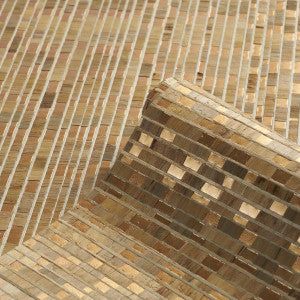 Etti Waterlily Wallcovering Warm Gold 5016220 by Schumacher Wallpaper