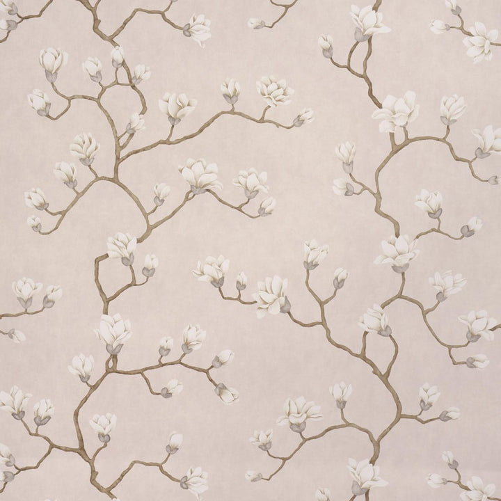 Magnolia Tree Dusty Blush 5016933 by Schumacher Wallpaper Botanical Garden 54.0" - Fabric Carolina -