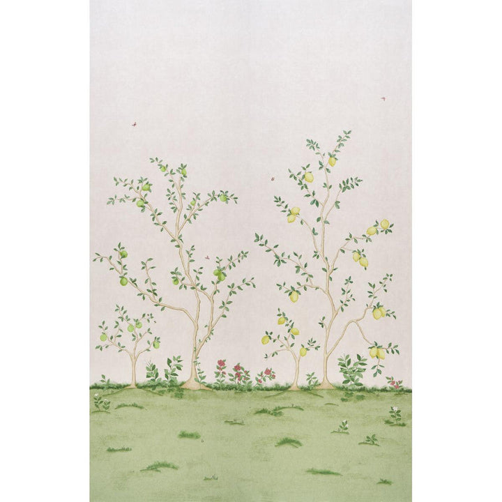 Citrus Blossom 2 Blush 5017161 by Schumacher Designer Wallpaper Botanical Garden 108.0" - Swanky Fabrics -