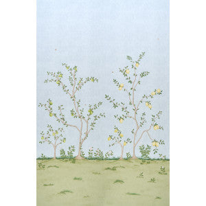 Citrus Blossom 2 Sky 5017162 by Schumacher Wallpaper