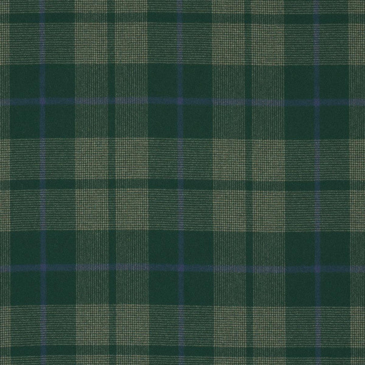 Montana Wool Plaid Hunter 66666 by Schumacher Designer Fabric A Country Life 9.62" - Swanky Fabrics -