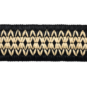 Raphiinae Tape Black 83551 by Schumacher Trim