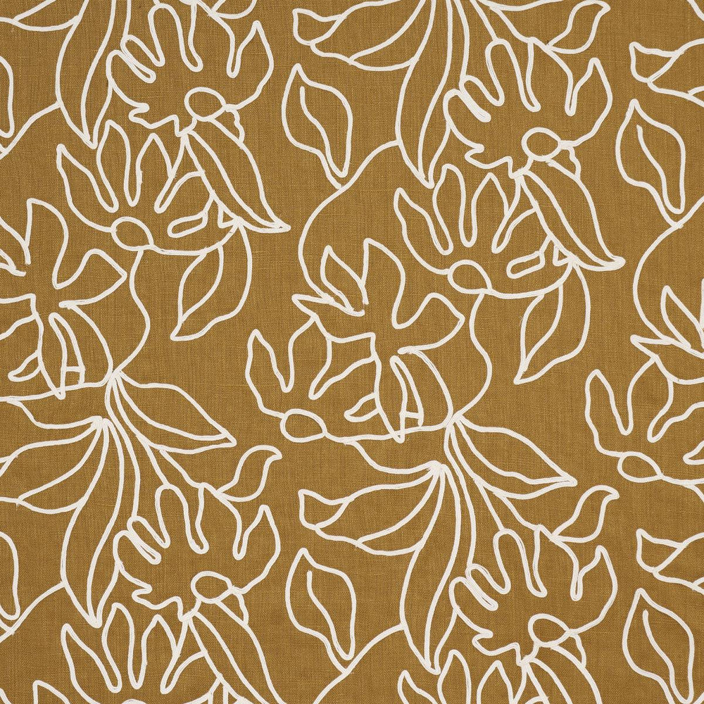 Lola Embroidery Saffron 84411 by Schumacher Fabric Mesa 16.88" - Fabric Carolina -