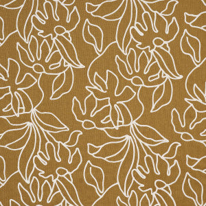 Lola Embroidery Saffron 84411 by Schumacher Fabric