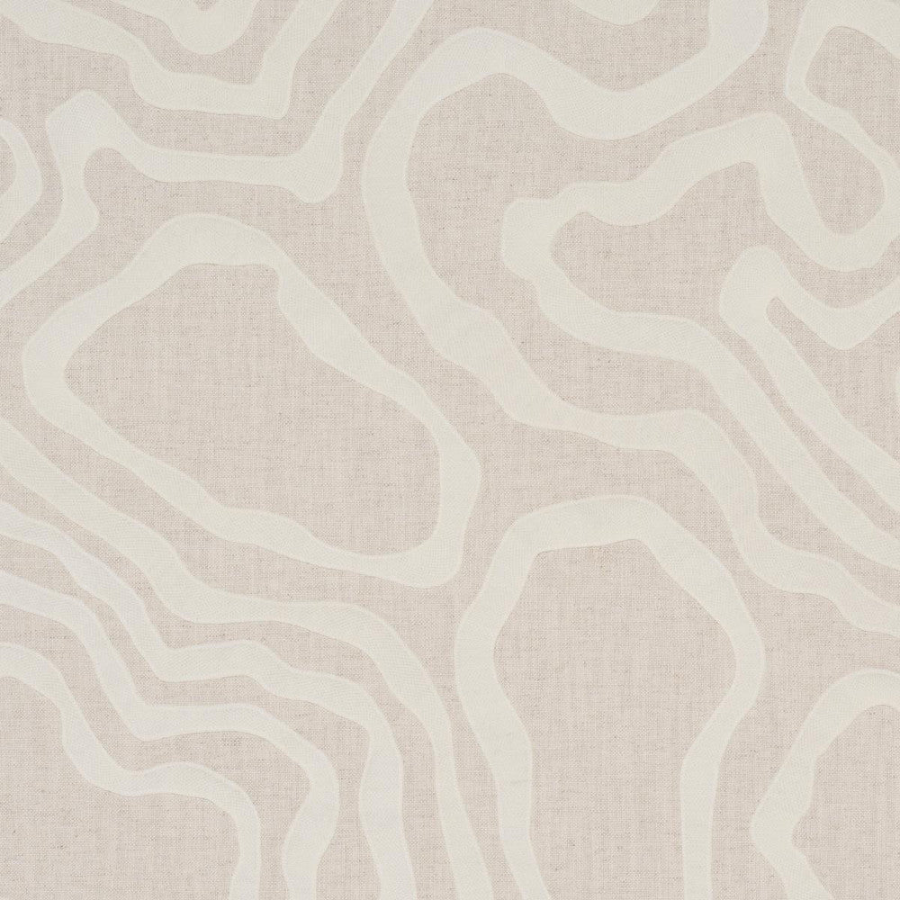 Defeo Embroidery Bone 84431 by Schumacher Fabric Mesa 25.5" - Fabric Carolina -