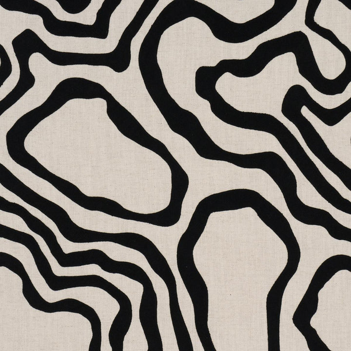 Defeo Embroidery Noir 84430 by Schumacher Fabric Mesa 25.5" - Fabric Carolina -