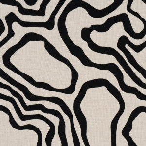 Defeo Embroidery Noir 84430 by Schumacher Fabric