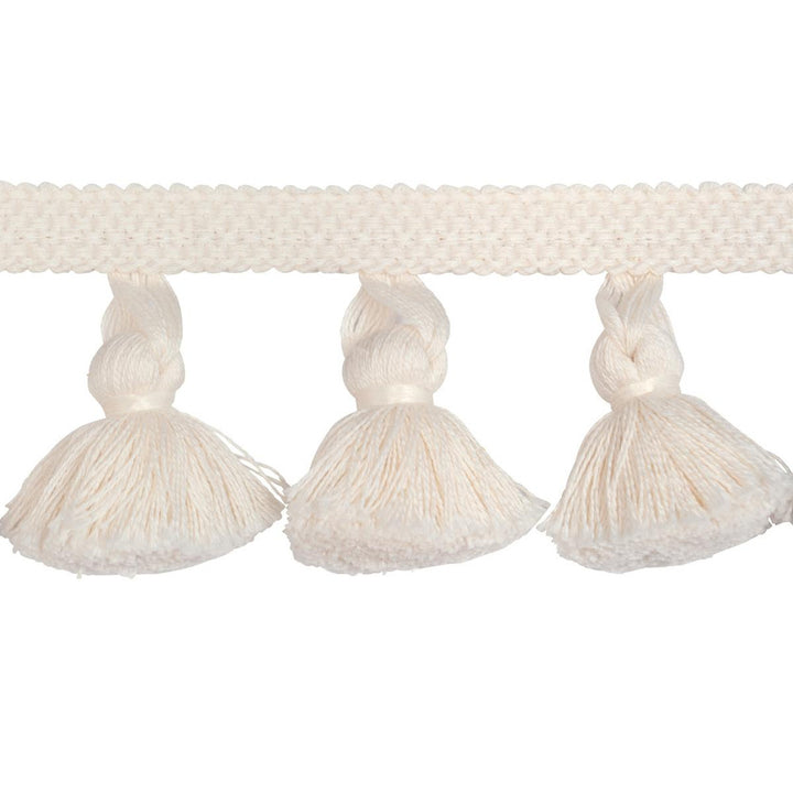 Cotton Tassel Fringe Ivory 84690 by Schumacher Trim Ashbury - Fabric Carolina -