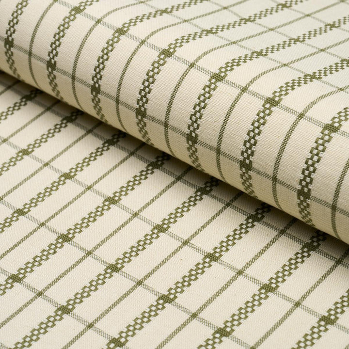 Boyd Check Moss 84682 by Schumacher Fabric Ashbury 1.25" - Fabric Carolina -