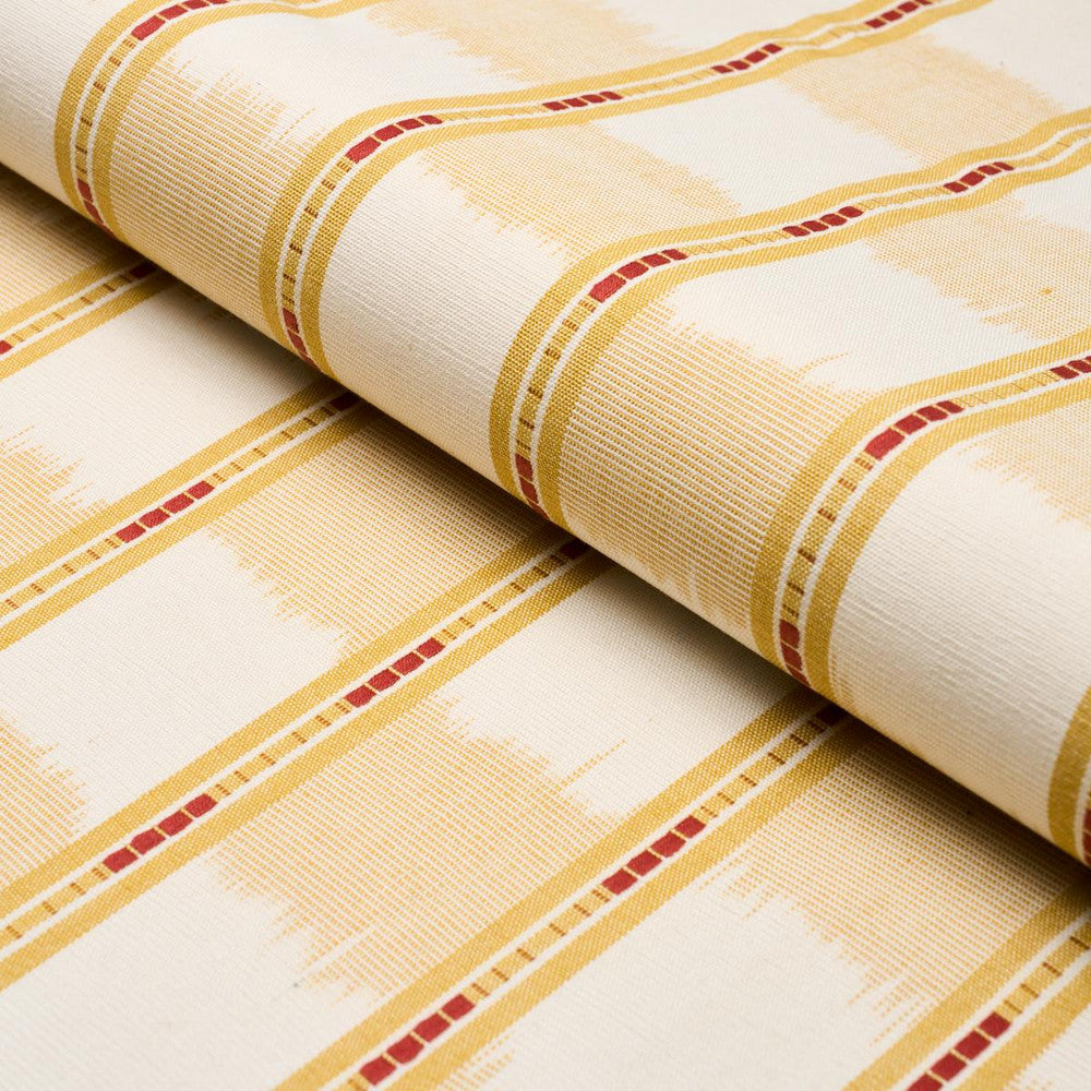 Faye Ikat Ochre 84710 by Schumacher Fabric Ashbury 5.88" - Fabric Carolina -